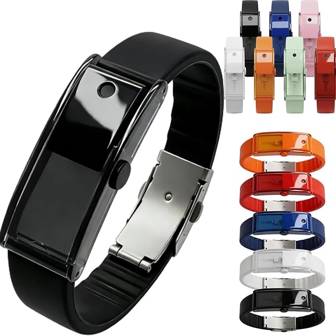 RiseForm refillable perfume bracelet with the full colour range